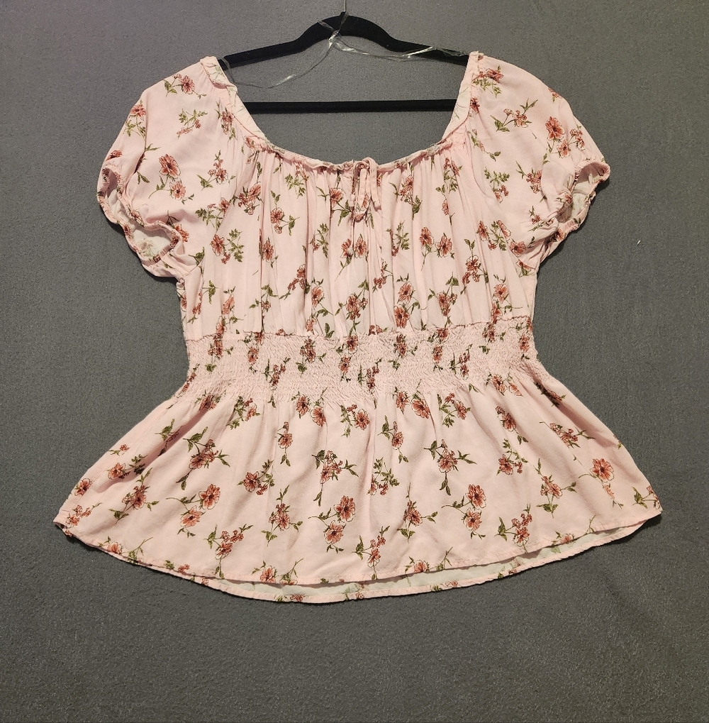 No Boundaries Top Size XXXL/21 Pink Floral